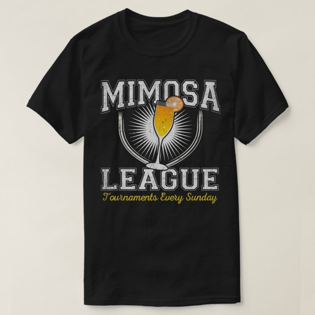 Camiseta Mimosa League Funny Sunday Brunch Champagne y DO (Diseño del anverso)