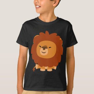 Camiseta mimosa linda de los niños del león del