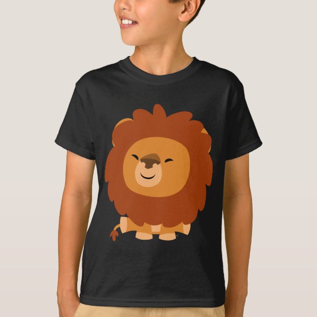 Camiseta mimosa linda de los niños del león del (Anverso)
