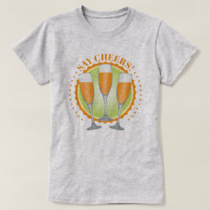 Camiseta Mimosa Naranja Champagne Glasses T-Shirt