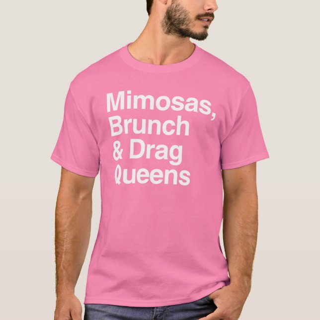 Camiseta Mimosas Brunch y Drag Queens (Anverso)