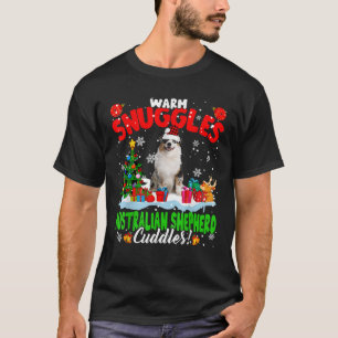 Camiseta Mimosas Cálidos Pastor Australiano Mimosas Navidad