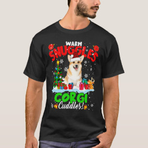 Camiseta Mimosas Calurosas Corgi Mimosas Árbol de Navidad C