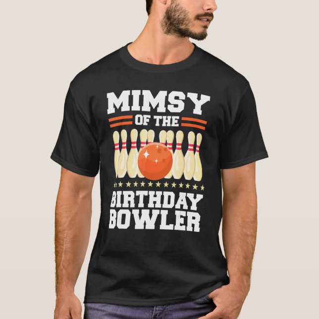 Camiseta Mimsy De La Fiesta De Bolos De Cumpleaños Bowler (Anverso)