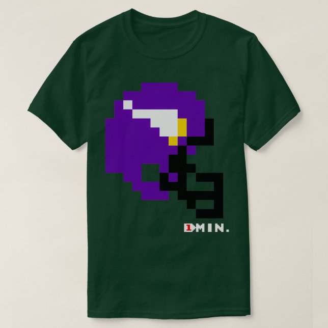 Camiseta MIN Actual Casco Tecmo Bowl (Diseño del anverso)