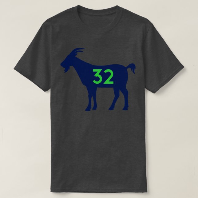 Camiseta MIN GOAT 32 Blanco (Diseño del anverso)