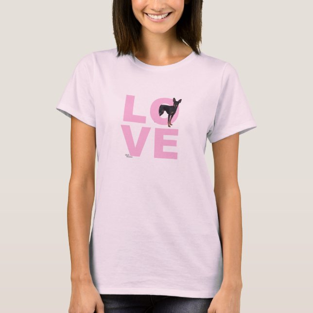 Camiseta Min Pin Love (Anverso)