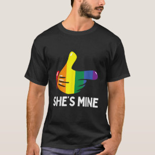 Camiseta Mina bandera arcoiris Orgullo lésbico LGBTQ Matchi
