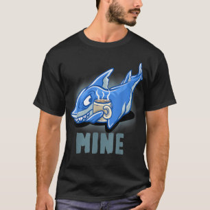 Camiseta Mina Café Mug Gracioso Nerd Cappucino Tiburones Fu