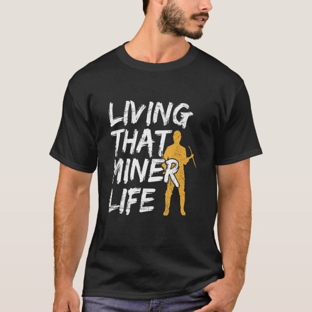 Camiseta Mina De Carbón Para Trabajadores De Minas De Carbó (Anverso)