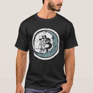 Camiseta Mina de criptografía BTC de Bitcoin Moon Mining