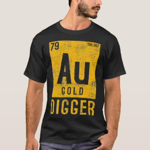 Camiseta Mina de minero de excavador de oro cavando excavac