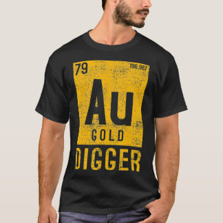 Camiseta Mina de minero de excavadora de oro