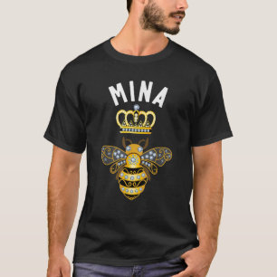 Camiseta Mina Nombre Mina Regalos De Cumpleaños Reina Coron