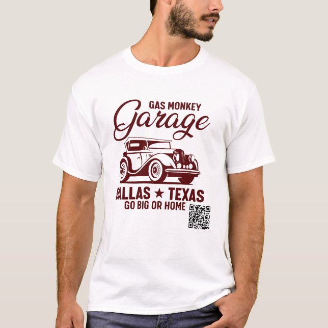 Camiseta Minas de Garaje de Mono de Gas (Anverso)