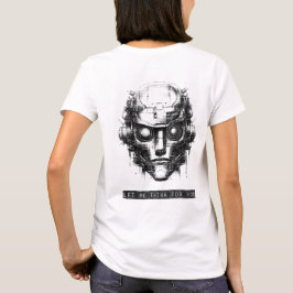 Camiseta Mind Control Cyberpunk Black Print Front & Back