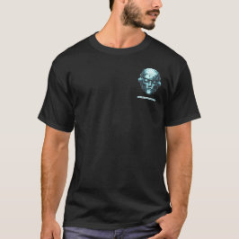Camiseta Mind Control Cyberpunk Blue Grunge Front & Back