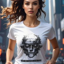 Mind Control Cyberpunk Robot Black Print