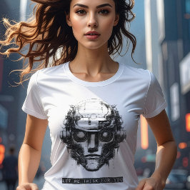 Camiseta Mind Control Cyberpunk Robot Black Print