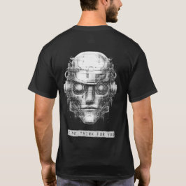 Camiseta Mind Control Cyberpunk Robot Front & Back