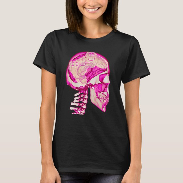Camiseta Mind Controller Skull Gaming Gamer Hombres Niños A (Anverso)