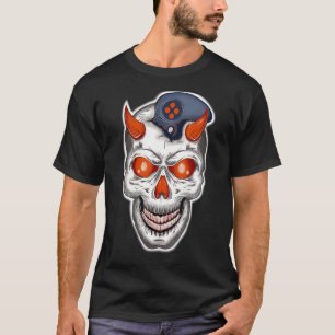 Camiseta Mind Controller Skull Gaming Gamer Hombres Niños A