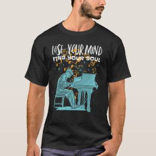 Camiseta Mind Soul Músico Pianist Wings Music Notes