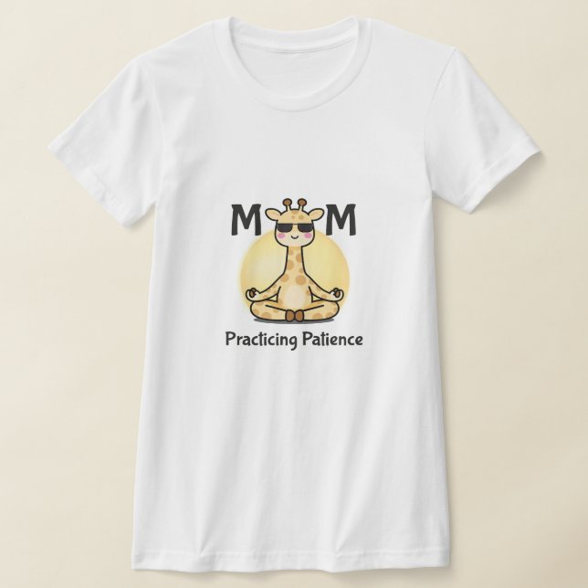 Camiseta Mindful Motherhood | Practicing Patience Giraffe  (Distribución)