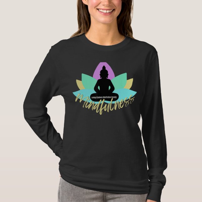 Camiseta Mindfulness Buddha Buddhism Spiritual Yoga Meditat (Anverso)