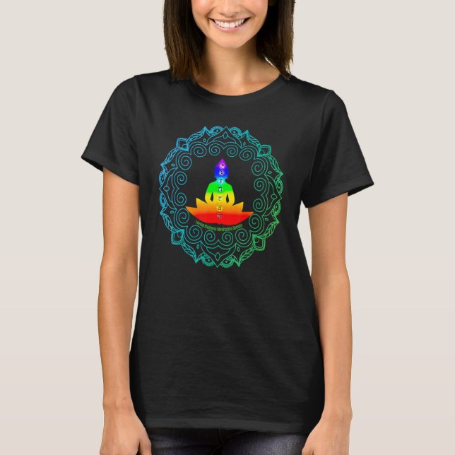 Camiseta Mindfulness Buddha Buddhism Spiritual Yoga Meditat (Anverso)