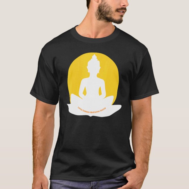 Camiseta Mindfulness Buddha Buddhism Spiritual Yoga Meditat (Anverso)