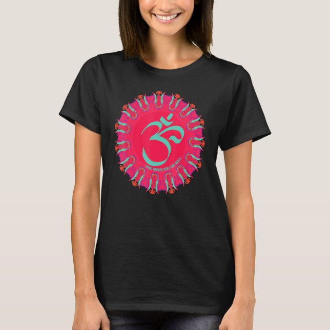 Camiseta Mindfulness Om Ohm Mandala Buddhism Yoga Meditatio (Anverso)