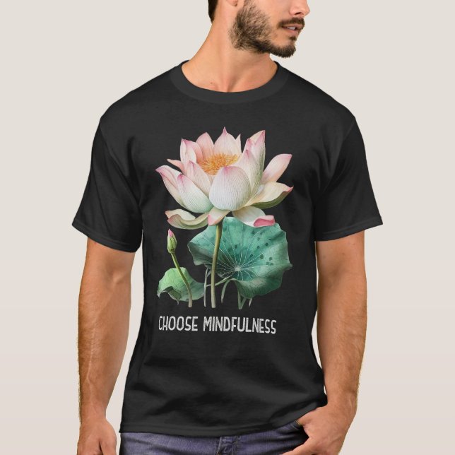 Camiseta Mindfulness Saying Minimal Yoga Tee Choose Mindful (Anverso)