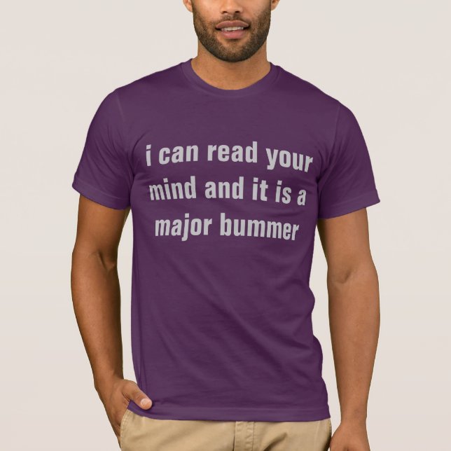 Camiseta mindreader decepcionado (Anverso)