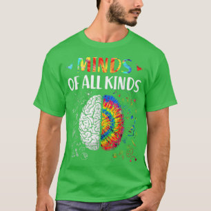 Camiseta Minds of all kinds Neurodiversity Autism Awareness