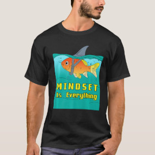 Camiseta Mindset Goldfish Mascota de Pesca Acuística de Tib