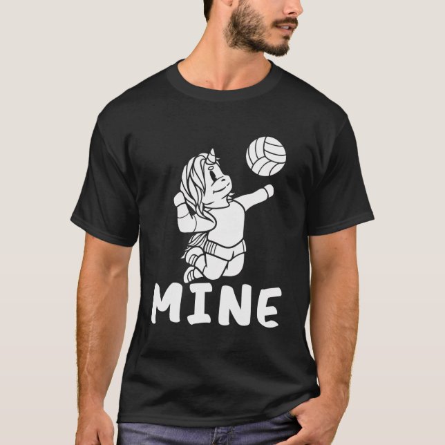 Camiseta Mine Vball Beach - Unicorn de voleibol (Anverso)