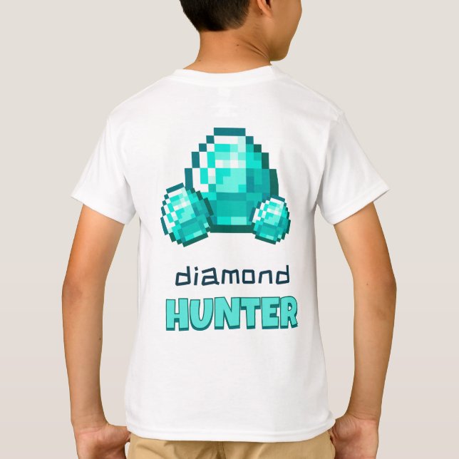 Camiseta Minecraft Diamond Hunter T-Shirt (Reverso)