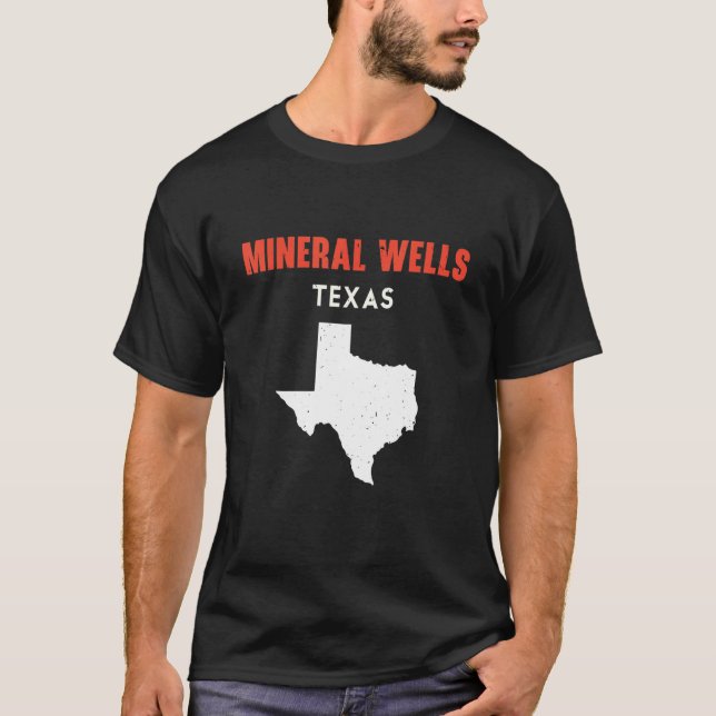 Camiseta Mineral Wells Texas USA State America Travel Texas (Anverso)