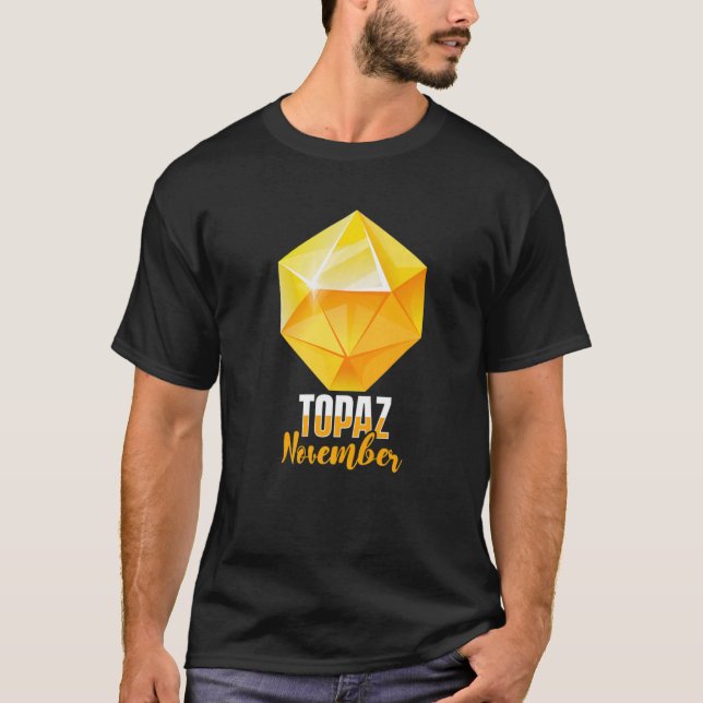 Camiseta Minerales de piedras preciosas que prospecen Topaz (Anverso)