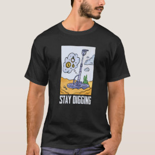 Camiseta Minerales Prospector de Plata Dorada Stay Digging