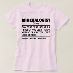 Camiseta Mineralógica moderna Ciencia de la Geología por Gu