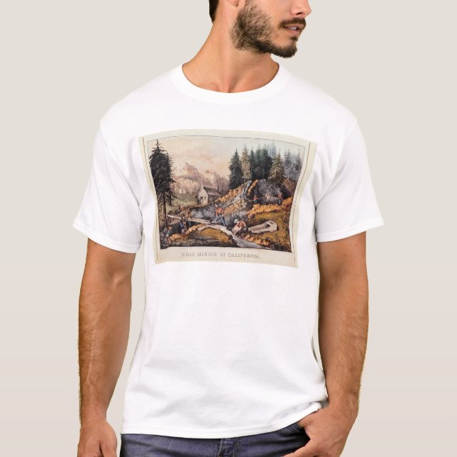 Camiseta Minería aurífera en California (Anverso)