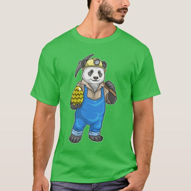 Camiseta Minería Panda Easter (Anverso)