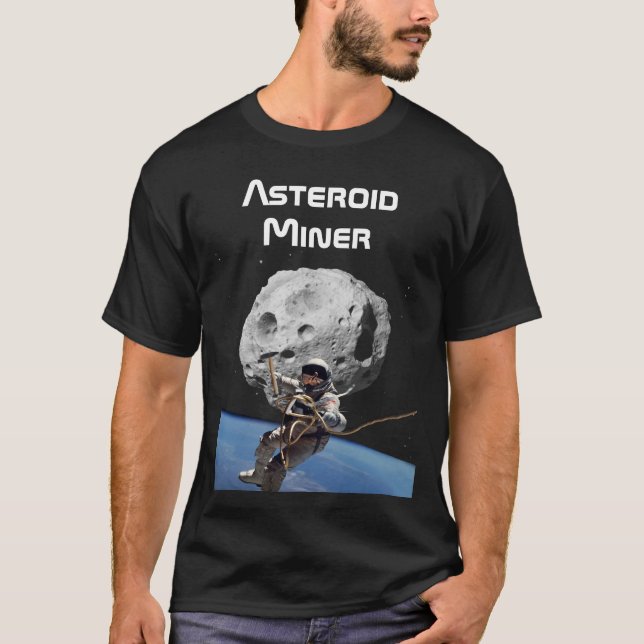 Camiseta Minero asteroide (Anverso)