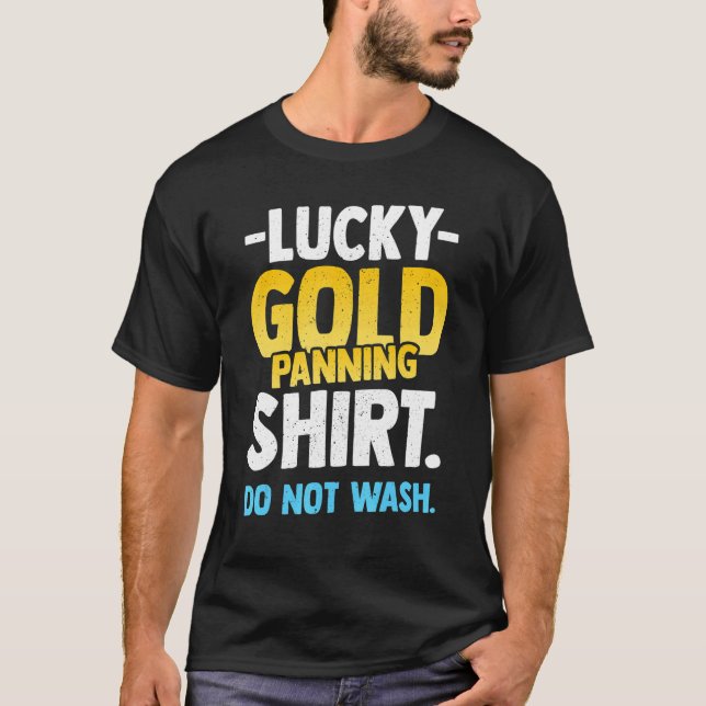 Camiseta Minero con planes de oro (Anverso)
