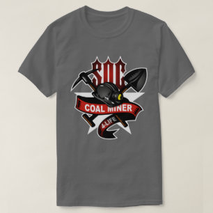 CAMISETA MINERO DE CARBÓN DE POR VIDA