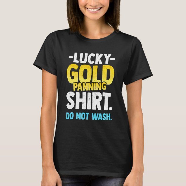 Camiseta Minero de lavado de oro (Anverso)