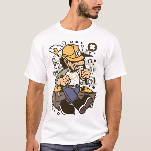 Camiseta Minero de oro de Wolf (Anverso)
