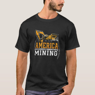 Camiseta Minero mecánico de rock para maquinista estadounid